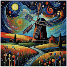 Printed Cross Stitch Kit 11 ct
