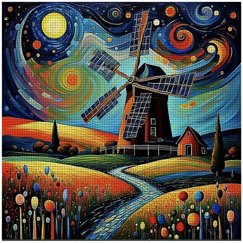 Printed cross stitch kit ct - kit,