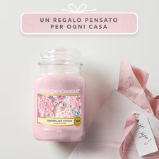 Yankee Candle Large Jar - Snowflake Cookie Scent - Up To 150 Hrs