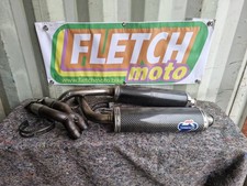1997 DUCATI 748 916 LASER EXHAUST SILENCERS CANS MUFFLER WITH LINK PIPE
