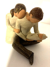 Willow Tree New Life Figurine Demdaco 2000 Susan Lordi Mother Father & Baby
