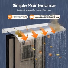 Clear Front Door Awning Canopy