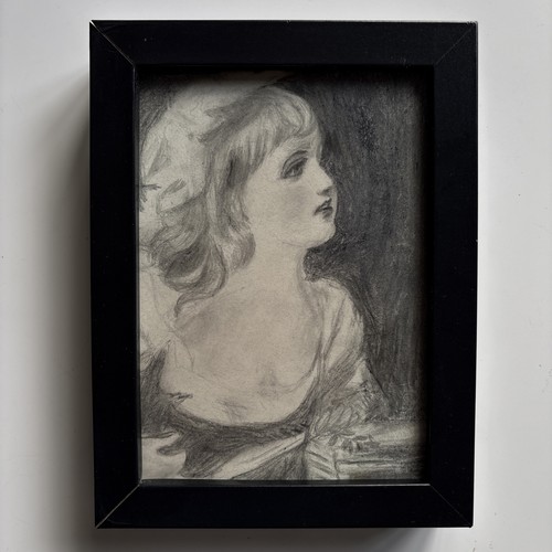 Antique pencil portrait - antique,