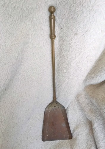 Vintage brass shovel for wood - vintage,
