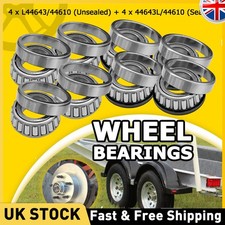 8x For Jetski Bike Atv Quad Trailer Wheel Bearings 44643 & 44643L 44643/44610 -