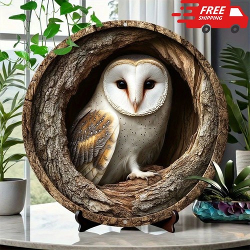 Stunning owl garden plaque - stunning,