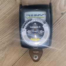 Gossen Lunasix 3 Exposure Meter with Leather Case, Working Order
