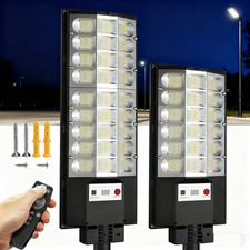 LED Solar Street Light Motion Sensor Dusk To Dawn Road Garden Outdoor Path Lamp