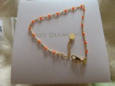 Hot Diamonds Orange Ocean Bracelet Enamel Silver Jac Jossa Brand New in Box £39
