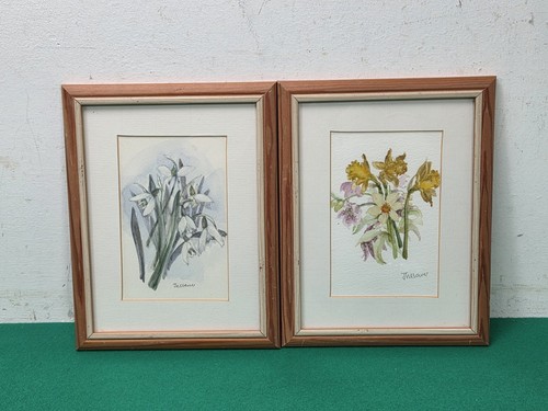 Pair framed flower - pair,
