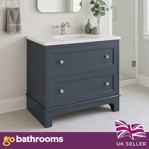 Dark grey bathroom - dark,