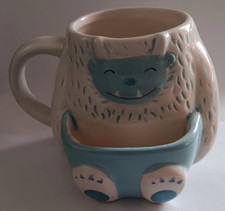 Yeti Blue Monster Cookie Pocket Cup Mug 3D Shaped Sainsburys