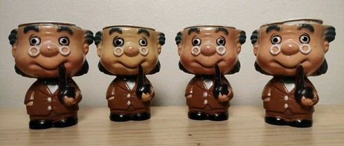Vintage plastic egg cups - egg,