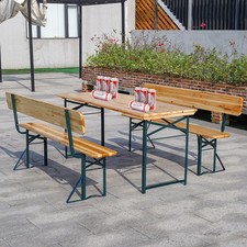 3 Piece Outdoor Wooden Folding