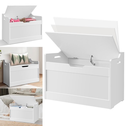 Storage chest wood with lid - with,