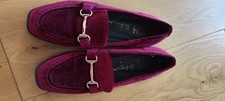 Xti Women Burgundy Shoes Size 37 Velvet