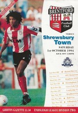 Brentford v Shrewsbury Town