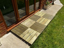 Wooden decking tiles