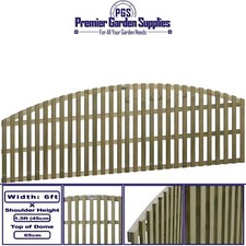 6ft x 1.5ft Premier Florence Arch Top Vertical Urban Garden Trellis Fence Topper