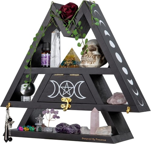Crystal shelf with - shelf, flap