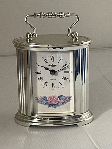 Vintage carriage clock floral - carriage,