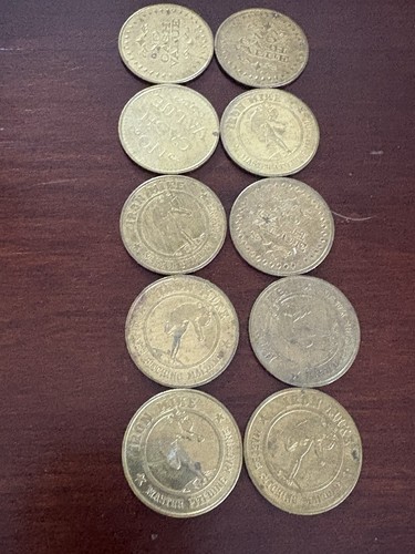 Old amusement tokens - tokens,