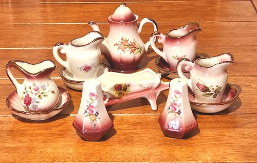 9pc miniature burgundy - miniature,