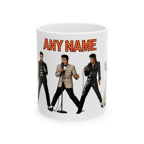 Elvis through the years mug - through,