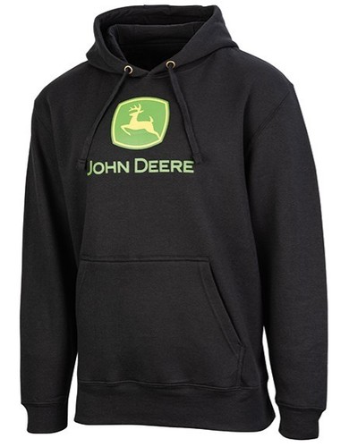 John deere black fleece - deere,