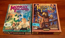 *Read first* Monkey Island 1 & 2 - Commodore Amiga games - boxed, CIB