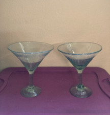 Large Oversized Martini Glasses Bubbled Glass, Centerpiece, Bar Decor