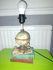 Retro Table Lamp Marine Maritime Nautical Navigation with globe and books