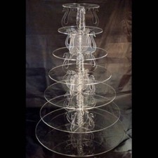 Seven Tier Swan Design Round Cake Stand