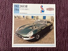 Jaguar E Type Series 1 ,1961/64,High Performance Class Car, G.B.,Collectors Card