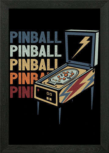 Pinball flipping framed wall - framed,