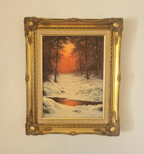 Vintage oil painting j - vintage,