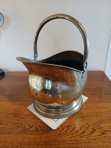 Antique brass and copper coal - antique,