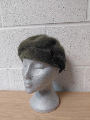Vintage kangol beret hat olive - beret,
