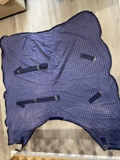 Cotton Horse Sheet, 6,3” Blue Check