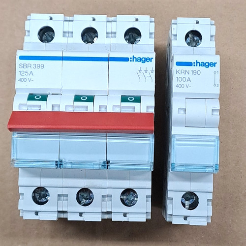 Hager 125a pole isolation - hager,