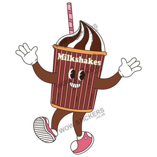Milkshake mascot sticker - mascot,