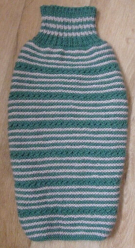Hand knitted dog - knitted,