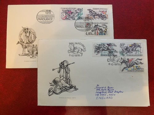 Czechoslovakia 1978 fdc 2 - 1978, x