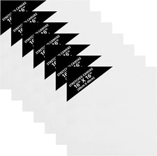 Belle Vous Blank Canvas (7 Pack) - 40 x 40cm, Pre Stretched Canvas Panel Boards