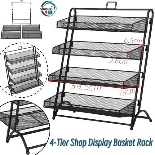 Tier shop display shelves - 4-tier,