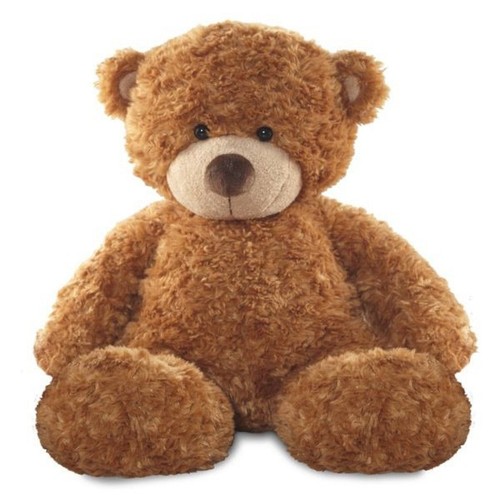 Classic brown plush teddy - brown, bear