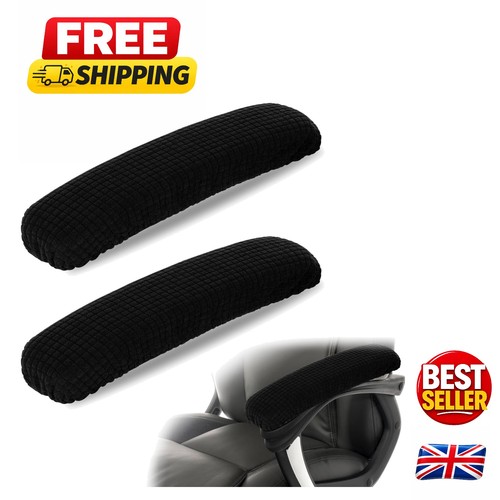 Black polyester armrest - black, covers