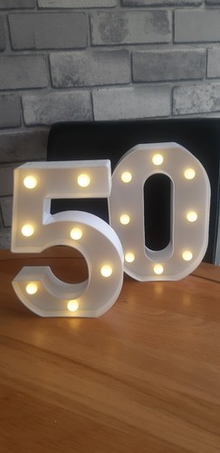 Light numbers for - light, up