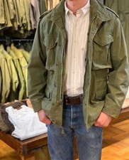 Mens US Olive Green Military Army M65 Jacket Air Force Spring Autumn Cotton Coat
