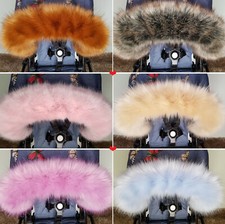 Luxury Pram Hood Fur Trim Baby